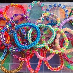 Loomband bracelets, necklaces, rings, keychains, charms